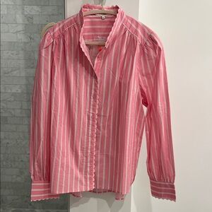 Pink Striped Button Down Shirt